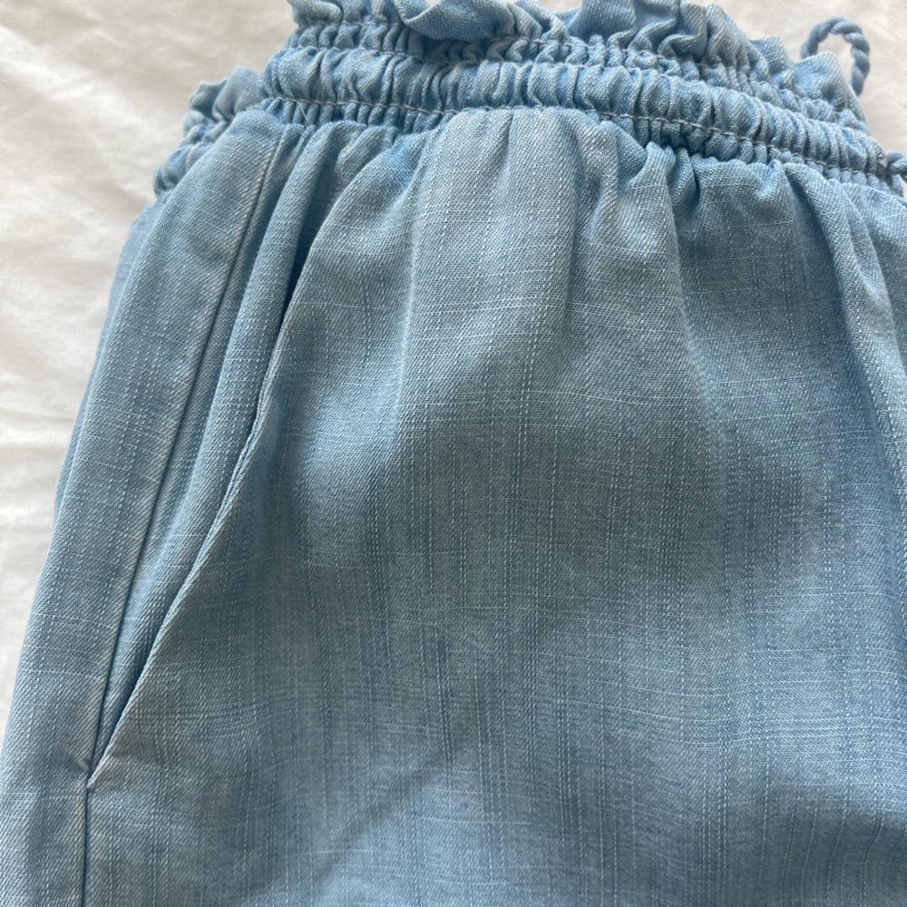 NWT Matilda Jane Over & Over Cropped Chambray Drawstring Wide Leg Pants Size S - Picture 6 of 10